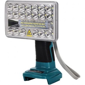 2000LM LED Makita 18V LXT 리튬 배터리용 작업등 18W 캠핑용 투광등 비상용 남성용 충전식 손전등 도구, 18W 2000LM, 1개