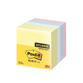 3M)포스트-잇 노트(654-5A 알뜰팩/76*76mm)2개입