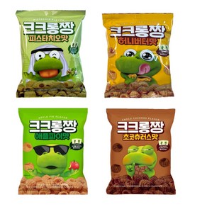 크크롱짱 애플파이맛+허니버터맛 +초코츄러스맛+피스타치오맛 / 총, 4개, 90g