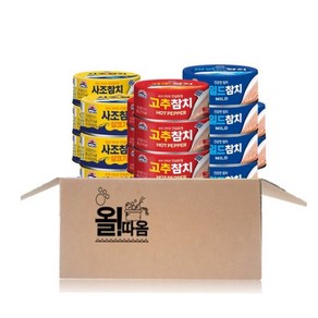 사조 살코기참치 85g x 6개 + 고추참치 85g x 6개 + 마일드참치 85g x 6개, 1세트