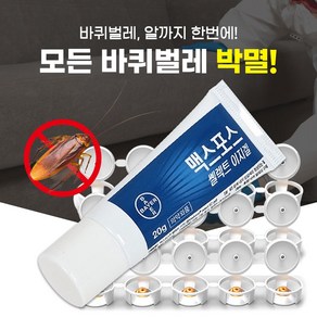 바퀴벌레약 맥스포스셀렉트이지겔 20g +원터치 먹이통14개, 1세트