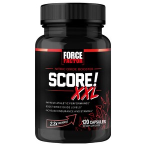 FORCE FACTOR L-시트룰린 블랙 마카 트리뷸러스가 함유된 산화질소 부스터 보충제로 운동 능력 향상 지구력 증가 혈류 촉진 60/120 캡슐, 1박스, 120정