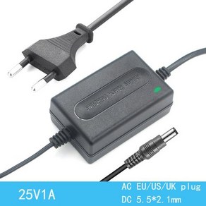 DC 전원 공급 장치 25V 0.5A 1A 500MA 1000MA 로봇 진공 청소기 전원 어댑터 코드 충전기 애슬렛 진공 청소기 가정용 벽 충전, 1개