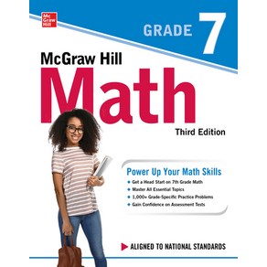 (영문도서) McGaw Hill Math Gade 7 Thid Edition Hadcove, McGaw-Hill Education, English, 9781264285693