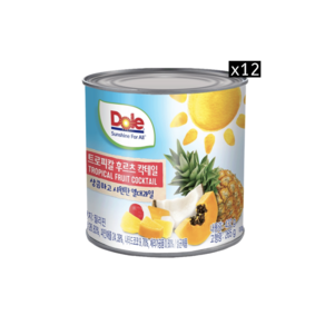 동원 Dole 후르츠칵테일 432g 원터치, 12개