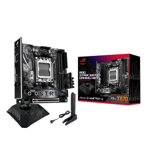 ASUS ROG STRIX X870-I GAMING WIFI AMD AM5 X870 Mini ITX 모기판마더보드 10+2+1 powe stages Dynamic OC Swit, ROG X870-IWIFI 7, 1개