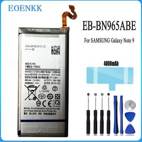 삼성 갤럭시 노트 9 용 교체 배터리 EB-BN965ABU SM-N9600 4000mAh, 한개옵션0