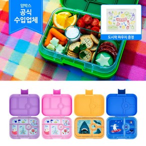 [얌박스] 도시락 라지 6칸 4칸/어린이집소풍도시락/피크닉도시락/샌드위치도시락, 상세 설명 참조, 1개