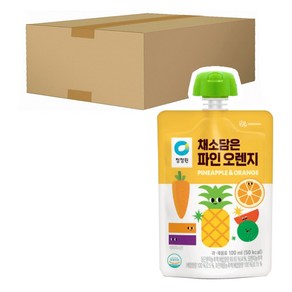 청정원 채소담은 파인오렌지 100ml, 40개