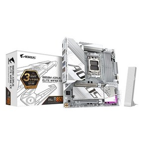 [GIGABYTE] B850M AORUS ELITE WIFI6E ICE 제이씨현 (AMD B850/M-ATX)