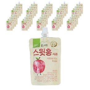 풀무원 풀스키친 스윗홍 사과주스, 40개, 100ml