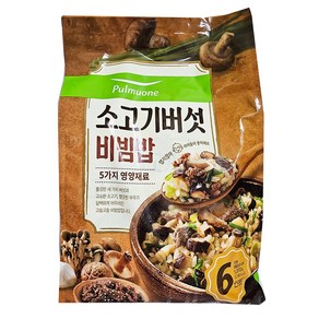 풀무원 소고기버섯 비빔밥 1572g 6인분 /아이스박스포장, 1.572kg, 1개