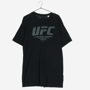 [L]리복 UFC 블랙 반팔 라운드 티셔츠(SW360)