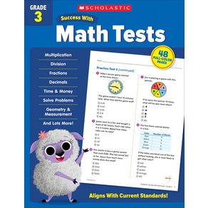 (영문도서) Scholastic Success with Math Tests Gade 3 Papeback, Scholastic Teaching Resouces, English, 9781338798449