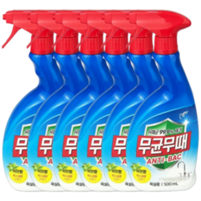 무균무때 피죤 변기세정제 안티박 욕실세제 500ml 6개