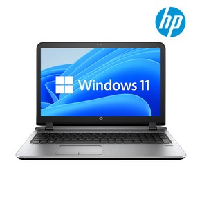 HP 노트북 15.6인치 i5 6세대 사무용 인강용 가성비 노트북 (450G3) WIN10 11, 블랙, 450G3, 128GB, 8GB