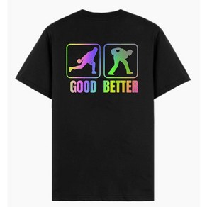 볼링크루 투핸드 볼링 티셔츠 GOOD BETTER 홀로그램