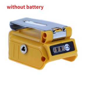 전문가용 DeWalt 20V 리튬 배터리 용 18V 5A 컨버터 12V DC 인터페이스 USB 커넥터 (LED 표시기 포함) 01 다크 그레이