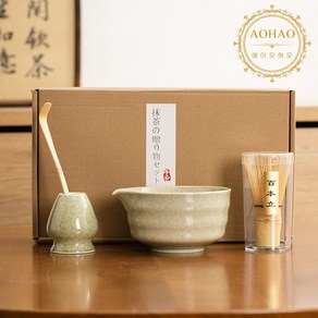 AOHAO Matcha whisk 말차도구 2/4/7 PCS 세트 차선, 4개, 그린