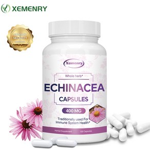 에키네시아 400mg - 면역 체계 강화 감기 및 독감 예방 - 에키네시아 푸르푸레아, 3개, 120정