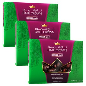 DATECROWN KHENAIZI 대추야자 데이트크라운 케네지 1KG UAE, 3개