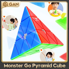 Monste Go Pyaminx 매직 스피드 큐브 GAN 피라미드 3X3 피젯, MG Pyaminx, 1개