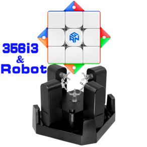 큐브 간큐브 gan 큐브 장난감 퍼즐 두뇌 마술 퍼즐 3 3 퍼즐 로봇 356 3 3, 356i3와 로봇, 1개