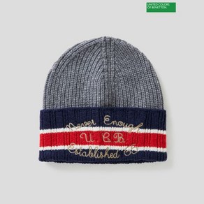 베네통 Colouring lettering knit beanie 2F_1344KA002_901 735121