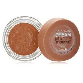 Maybelline 메이블린 드림 매트 무스 코코아 다크 3호 18g 2개 Deam Matte Mousse Foundation Cocoa Dak