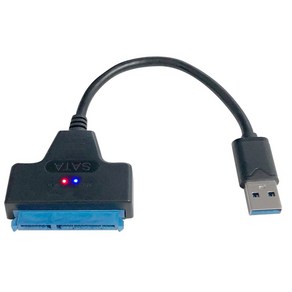 USB3.0 to SATA3 2.5 HDD SSD 외장형 하드케이블 젠더, 1개