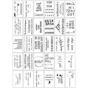 영문 글씨 타투 스티커 (30종세트)