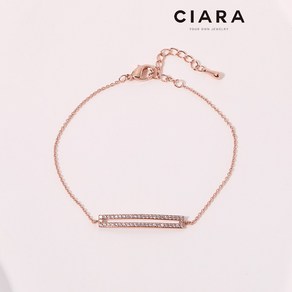 CIARA 14K Tieste 샤이닝 오블롱 포인트 팔찌(GoldPlated)