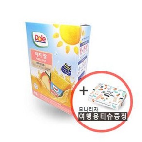 DOLE 돌 후룻팝 피치 62ml x 8개입+여행용티슈 증정, 8개