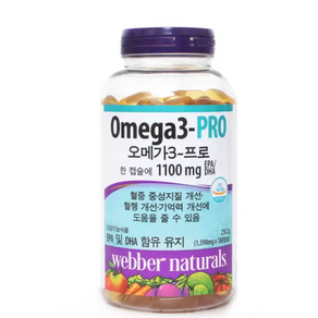 [웨버내추럴스] 오메가3-프로 /코스트코, 180회분, 1개