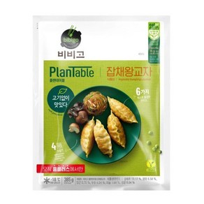 (1+1)씨제이 플랜테이블잡채왕교자 385G, 2개