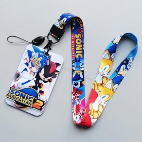 수퍼 소닉 3 섀도우 너클즈 테일즈 닥터 에그맨 피규어 키링 굿즈 만화 Sonics 카드 소지자 휴대 전화 매는 밧줄 신용 커버 가방과 귀여운 학생 여행 액세서리
