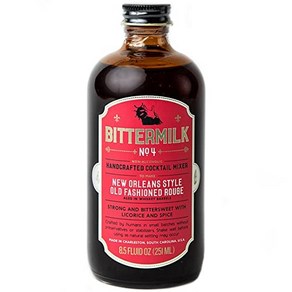 Bittemilk No.4 New Oleans Style Old Fashioned Ro Bittemilk No.4 뉴올리언스 스타일 올드 패션드 루즈 - 올드 패션드 믹스 -, 1개