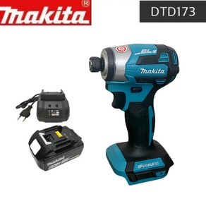 Makita 무선 스크루 드라이버 DTD173 전기 드릴 도구 Ce 스크루 무선 드릴 전동 공구 건설 충전식 세트, 5)No battey  미국, 1개