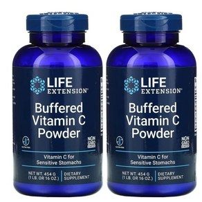 라이프익스텐션 버퍼드 비타민C 파우더 16 oz (454g) [2통] Buffeed Vitamin C Powde, 2개, 454g