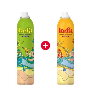 케피 버블클렌저 레이저그린+레이저오렌지, 1세트, 300ml