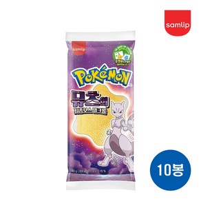 삼립 포켓몬 간식 빵 뮤츠 최종보스 밀크롤, 10개, 80g