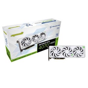 MANLi MANLi 지포스 RTX 4070 Ti SUPER Pola Fox D6X 16GB White 인텍앤컴퍼니