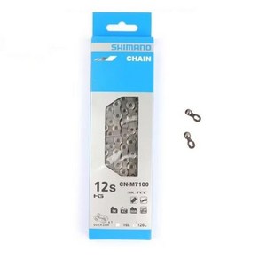 타이어체인 자동차스노우체인 SHIMANO 로드 MTB 자전거 체인 116/126 링크 체인 9 10 11/12 속도 HG53 HG54, M7100 12S 126L boxed, 1개