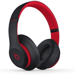 Beats Studio3 무선 노이즈 캔슬링 오버 이어 헤드폰 Apple W1 칩 Class 1 블루투스 청취 시간 22시간 내장 마이크 파란색, Defiant Black-Red_Studio3, 1개