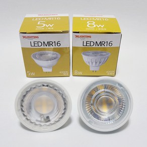 LED MR16 램프 5W 8W 주백색 핀타입 할로겐 JK