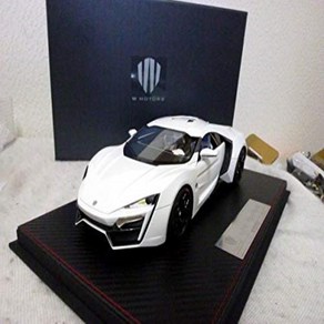 Fonti At W MOTORS 라이칸 하이퍼 스포츠 1/18 미니 카 화이트, 한개옵션0