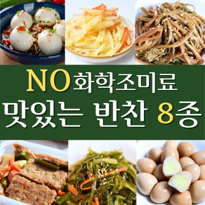 [건강예찬] 맛있는 반찬 8종 NO화학 조미료로 건강하게, 1개, 3kg