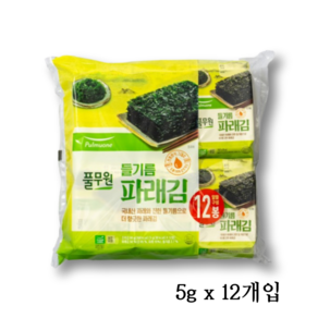 풀무원 들기름 파래김 5g x 12개