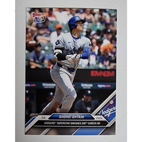 오타니 쇼헤이 200호 홈런 카드 2024 Topps Now Shohei Ohtani 200th Caee Home Run #413 MLB 야구카드, 1개