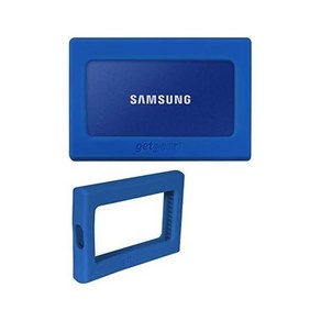 삼성용 getgea 실리콘 범퍼 T7 터치 휴대용 SSD 1TB 2TB 500GB USB 3.2 강한 충격 흡수 미끄럼 방지블루, Sky Blue